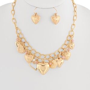 Heart & Multi-Charm Necklace